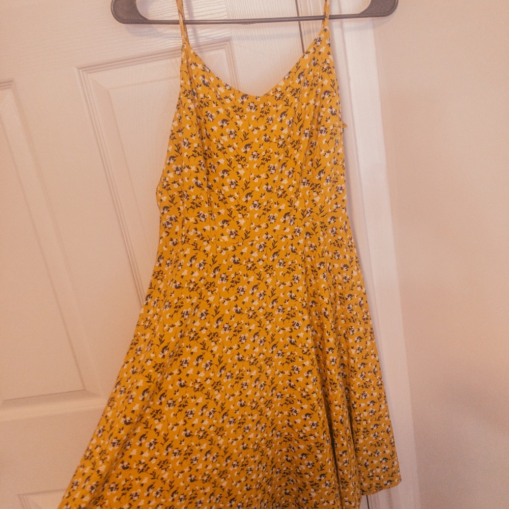 Yellow flower dress